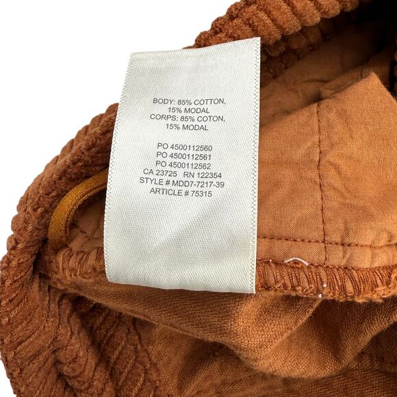 WILFRED FREE Aritzia Karmen Corduroy Button Front Mini Skirt 00 GD Cider Gold, - Picture 5 of 6